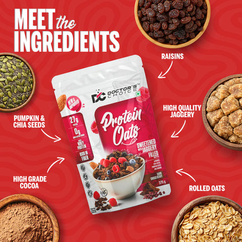 Doctor's Choice Protein Oats 375 GM