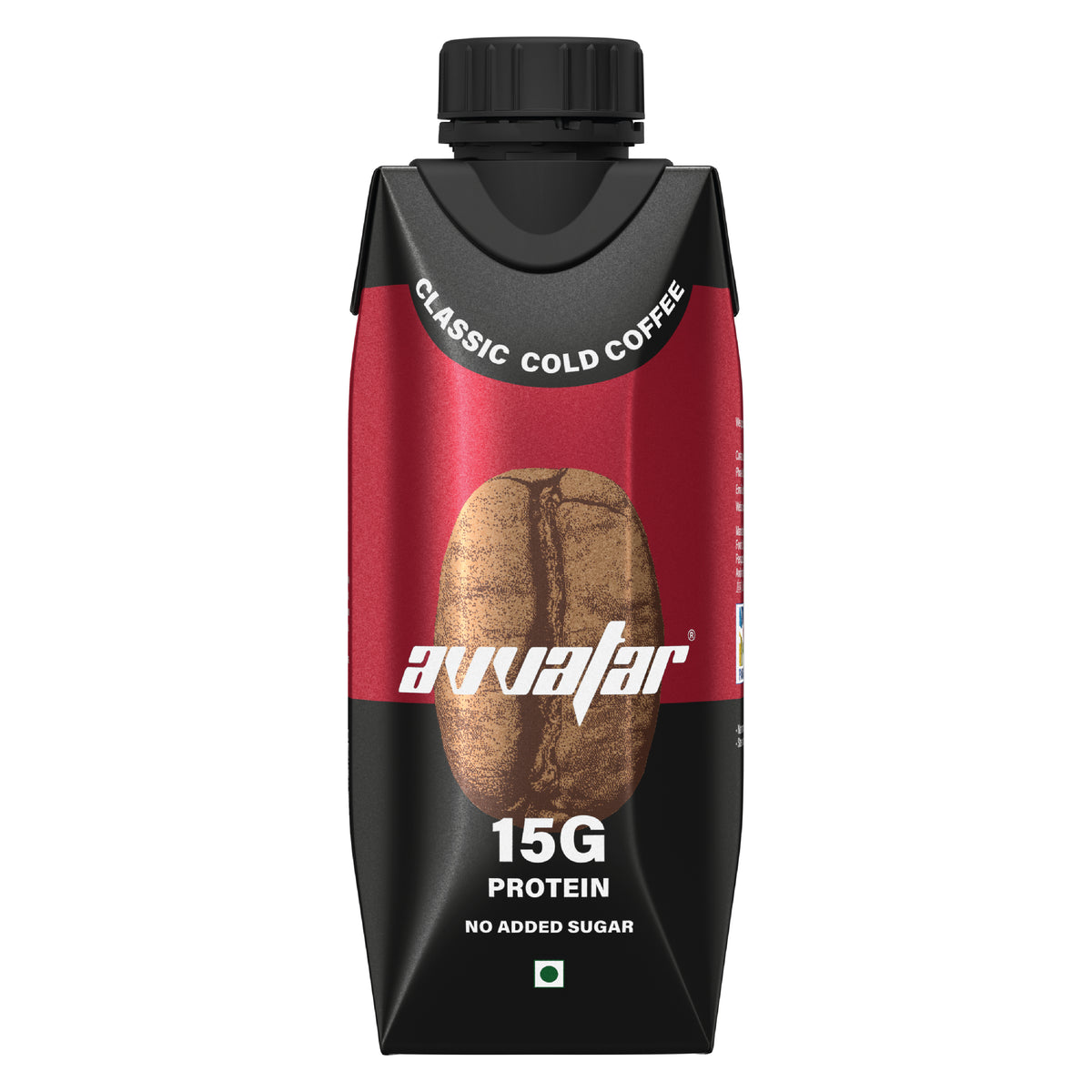 Avvatar Protein Cold Coffee | 1 L | Classic Cold Coffee | Pack of 4 (4X250ml)