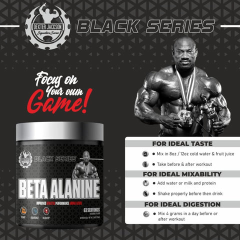Dexter Jackson Black Series Beta Alanine- 250Gm, 63 Serving