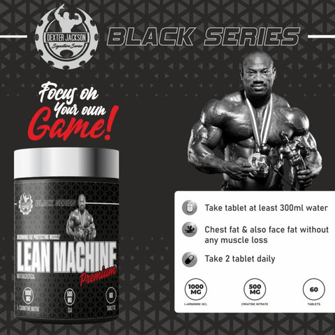 Dexter Jackson Black Series Lean Machine 60 Tablets