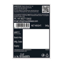 MuscleBlaze Pre Workout WrathX 540G