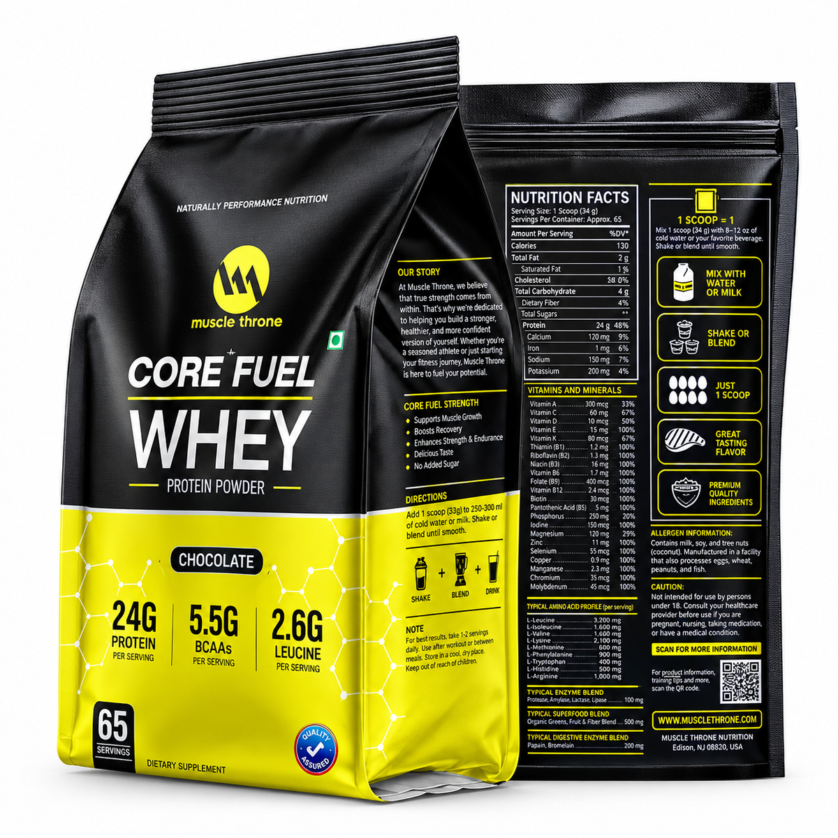Muscle Throne Core Fuel Whey 2Kg (4.4Lbs)